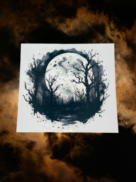 426. Big Moon Spooky Night Decal