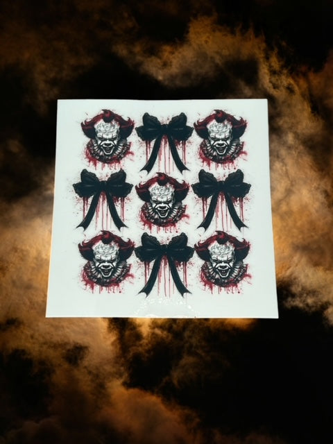 433. Pennywise Bows Embellishment Decal