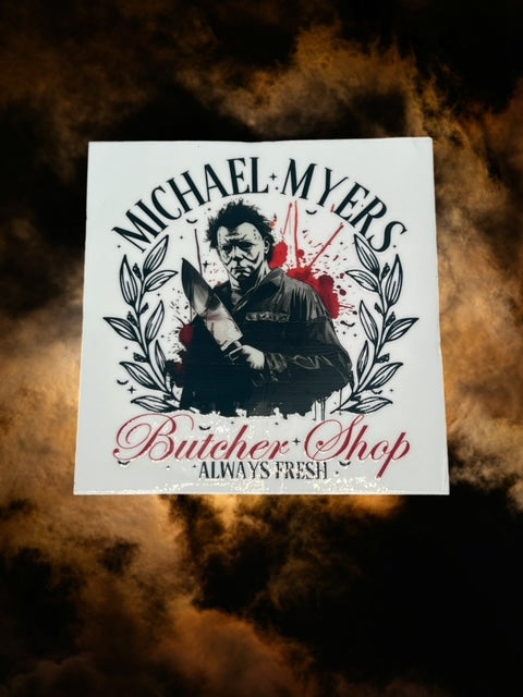 431. Michael Myers Butcher Shop Decal