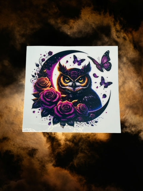 459. Moon Owl Decal