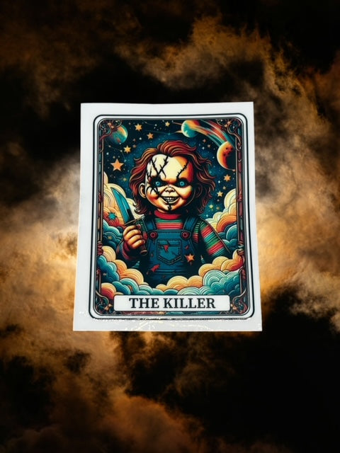 441. Chucky Killer Tarot Card Decal