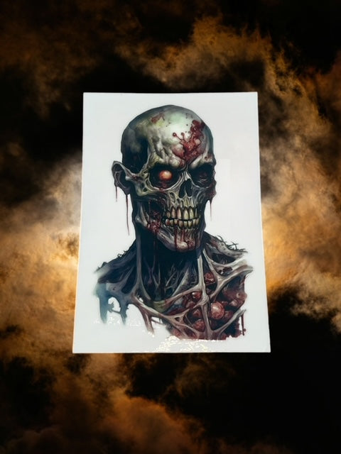 443. Scary Zombie Decal