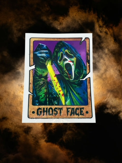 452. Ghost Face Tarot Card Decal