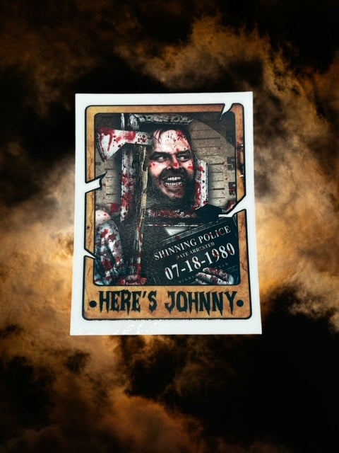 450. Here's Johnny Tarot Card Decal