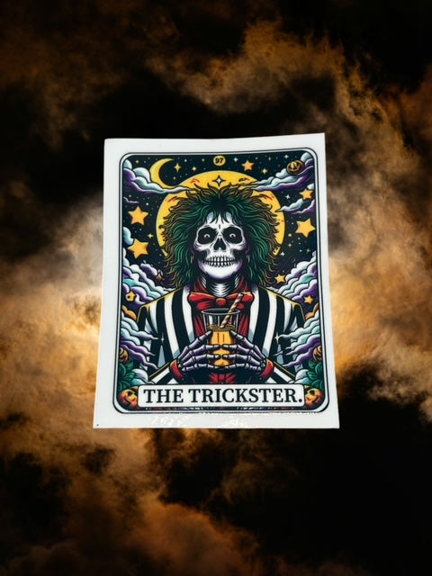 457. The Trickster Tarot Card Decal