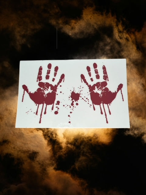 449. Bloody Hands Decal