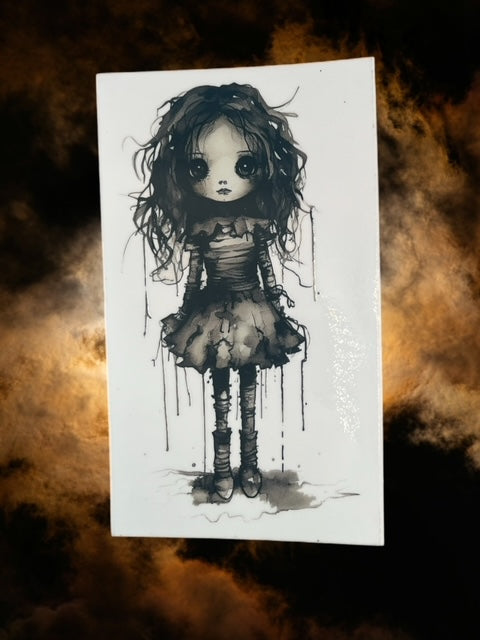 461. Large Creepy Doll Decal