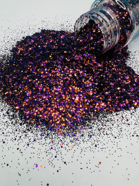 Exorcism- Black Orange Purple Mini Chunky Glitter 6-8