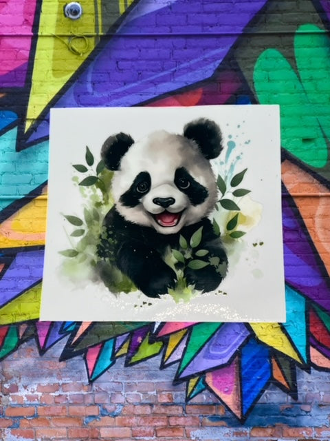 477. Panda Decal