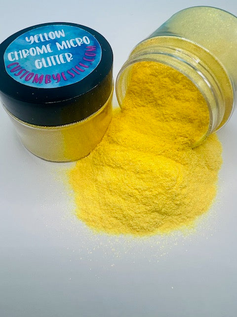 Yellow Chrome Micro Glitter 6-9