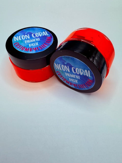 Neon Coral Pigment Paste