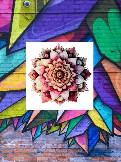 485. Pink Mandala Decal