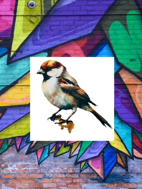 260. Sparrow Decal