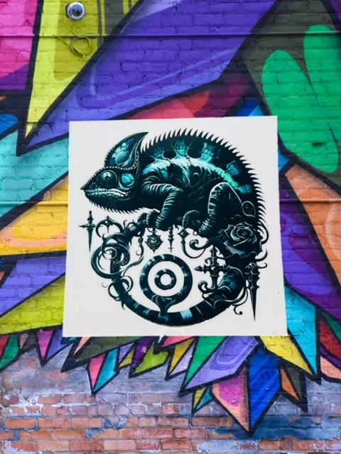 76. Dark Chameleon Decal