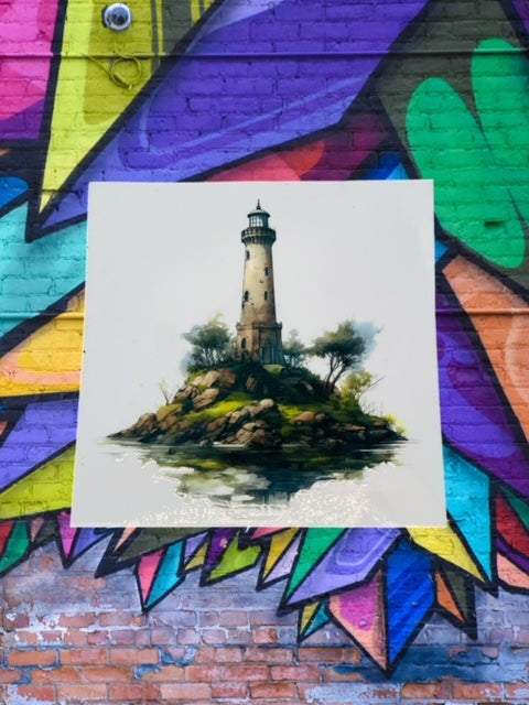 110. Classic Lighthouse Decal