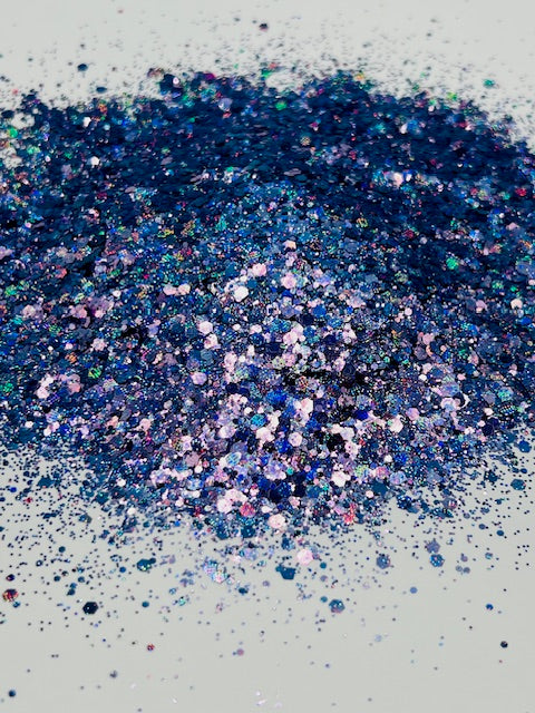 Dahlia - Textured Holographic Purple Chunky Mixed Glitter 7-3