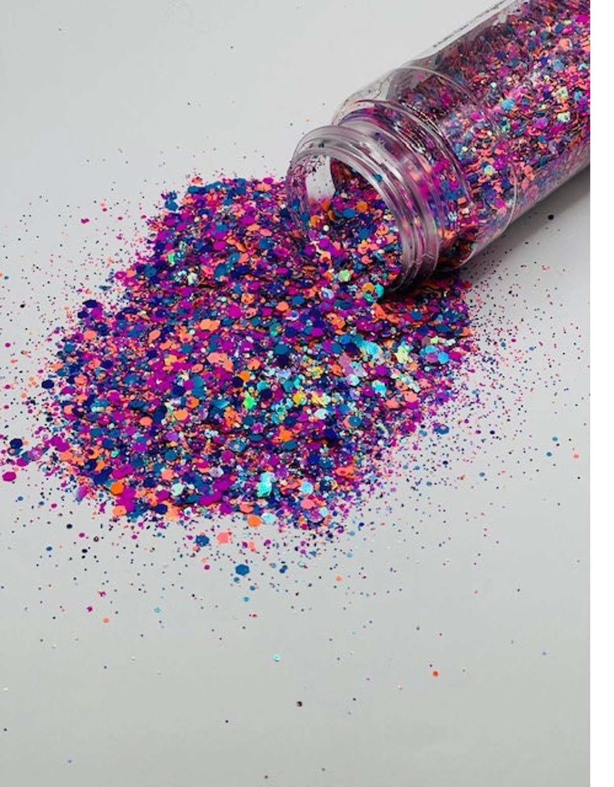 Punk Rock Princess- Pink, Orange, Blue and Purple Custom Mixed Glitter ...